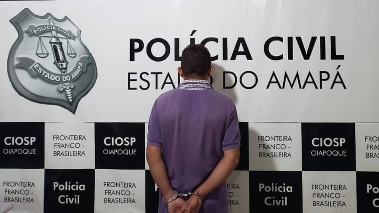 EM OIAPOQUE, POLÍCIA CIVIL INVESTIGA E PRENDE HOMEM ACUSADO PELOS CRIMES DE ASSOCIAÇÃO CRIMINOSA, ESTELIONATO, INJÚRIA CONTRA FUNCIONÁRIO PÚBLICO, CRIME AMBIENTAL E INVASÃO DE TERRAS PÚBLICAS